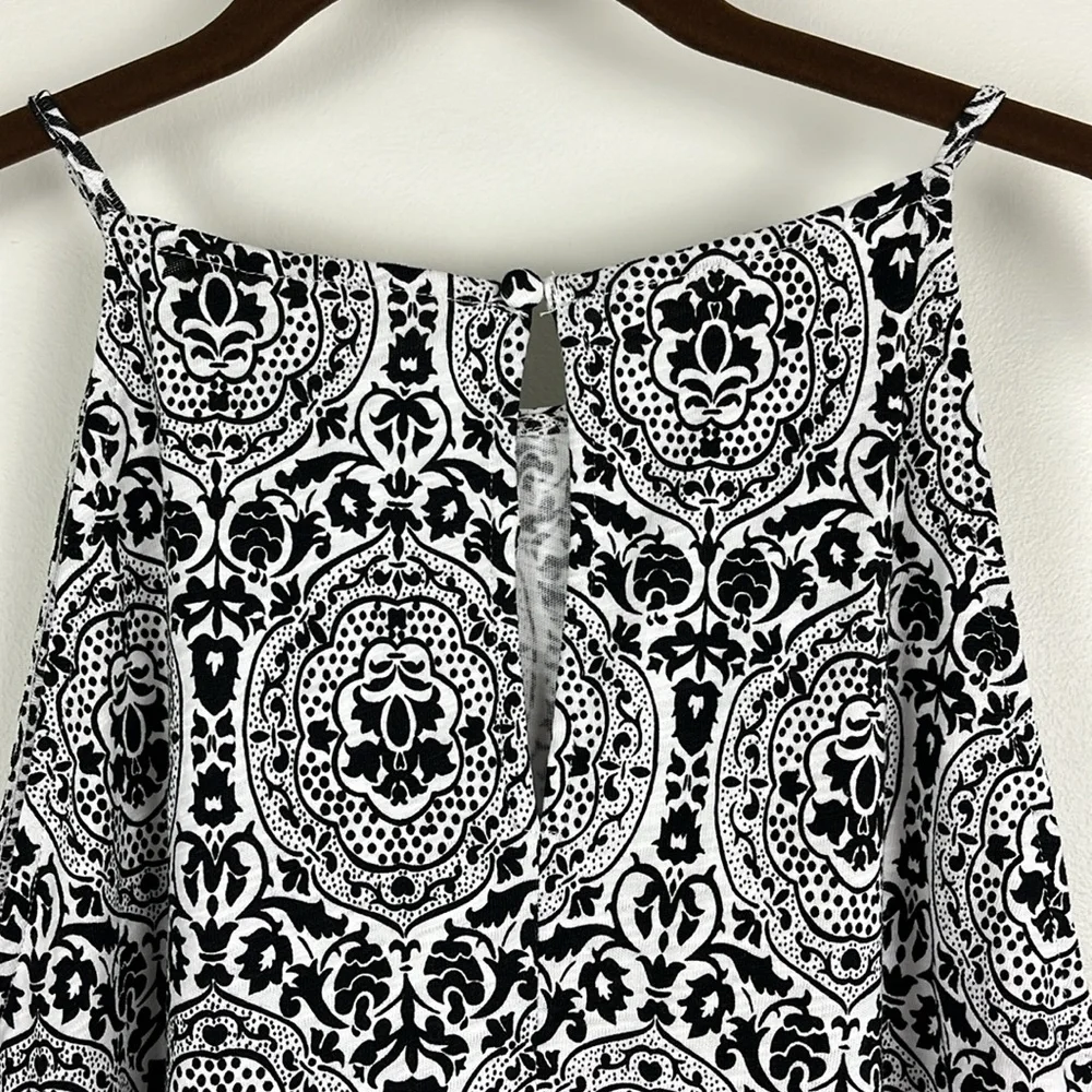 NWT Boden women’s Racerneck Jersey Mini Dress in black and white. Size 12 - Picture 10 of 10